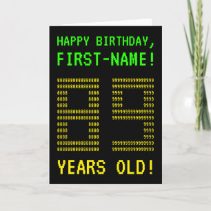 Fun, Geeky, Nerdy "89 JAAR OUD!" Birthday-kaart Kaart
