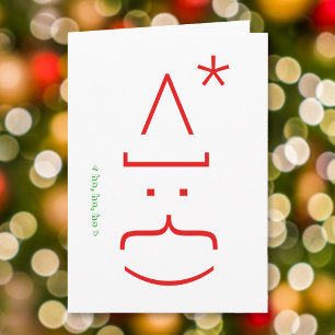 Fun Geeky Nerdy Techy Santa Kerstfeestay Kaart