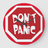 Fun, geen paniekwandklok! grote klok (Voorkant)