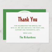 Fun Genderneutraal 3e Verjaardag Drie Rex Dinosaur Bedankkaart (Voorkant / Achterkant)