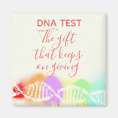 Fun Genealoge DNA test het Gift dat blijft geven Magneet (Voorkant)