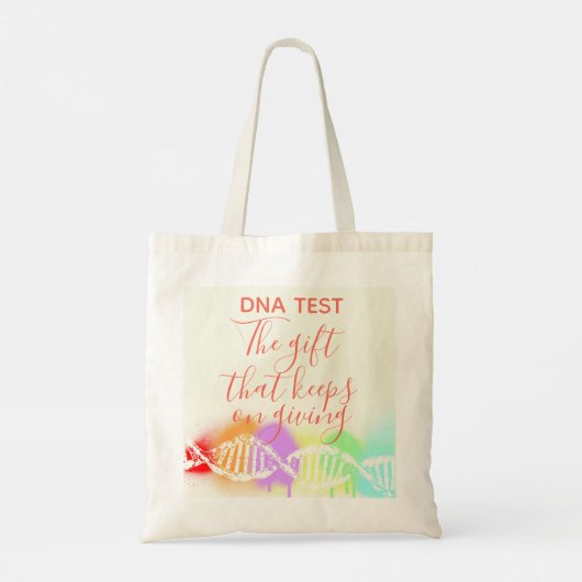 Fun Genealoge DNA test het Gift dat blijft geven Tote Bag (Achterkant)