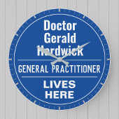 Fun General Practitioner Wall Plaque Style Grote Klok
