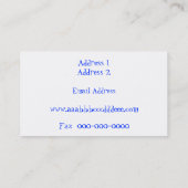 Fun Generic Visitekaartje (Achterkant)