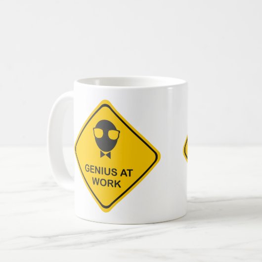 Fun Genius op het werk Koffiemok (Voorkant links)