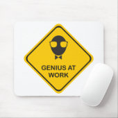 Fun Genius op het werk Muismat (Met muis)