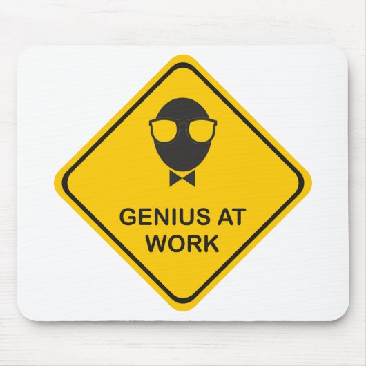 Fun Genius op het werk Muismat (Voorkant)