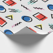 Fun Geometric Shapes Modern Graphic Art Cadeaupapier (Hoek)