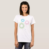 fun geometry flower t-shirt (Voorkant volledig)