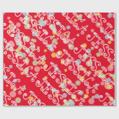 Fun, gepersonaliseerd, omslagpapier voor kinderen cadeaupapier (Vlak)