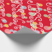 Fun, gepersonaliseerd, omslagpapier voor kinderen cadeaupapier (Hoek)