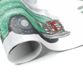 Fun German Shepherds in  Truck Holiday Cadeaupapier (Rol Hoek)