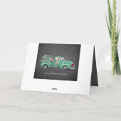 Fun German Shepherds in  Truck Holiday Feestdagen Kaart (Achterkant)