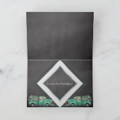 Fun German Shepherds in  Truck Holiday Feestdagen Kaart (Binnen)