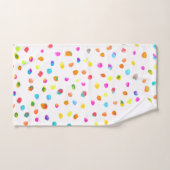 Fun gestoorde kleurrijke poka-stippen vrolijk bad handdoek (Handdoek)
