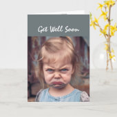 Fun Get Well Soon Niet blij dat je ziek bent Kaart (Gele Bloem)