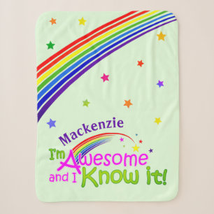 Fun GEWELDIGE en ik ken het met Rainbow op GREEN Sherpa Deken