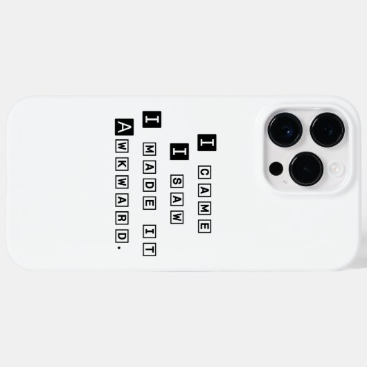 Fun Geweldige Trendy Typography Awkward Coarbeider Case-Mate iPhone Case (Achterkant (horizontaal))
