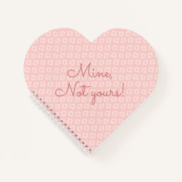 Fun Gezegde roze geometrische patronen Notitieboek