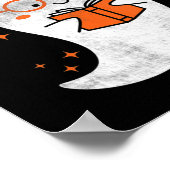 Fun Ghost Book Reading Halloween Cute Teacher Top Poster (Hoek)