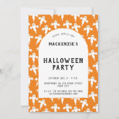 Fun Ghost Halloween Party Uitnodiging (Voorkant)