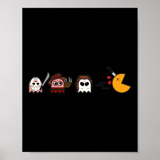 Fun Ghosts Parodie Halloween Gamer 80's Horror Mov Poster (Voorkant)