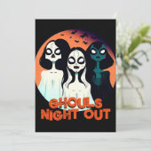 Fun Ghouls Night Out Kaart (Staand voorkant)