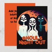 Fun Ghouls Night Out Kaart (Voorkant / Achterkant)