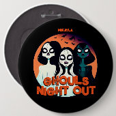 Fun Ghouls Night Out Ronde Button 6,0 Cm (Voorkant /achterkant)