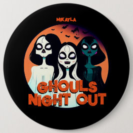 Fun Ghouls Night Out Ronde Button 6,0 Cm