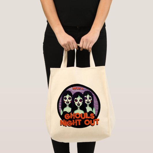 Fun Ghouls Night Out Tote Bag (Voorkant (product))