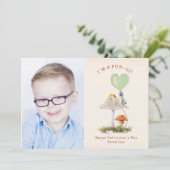 Fun-gi Paddenstoelen Valentijn Pun Foto Kaart (Staand voorkant)