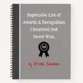 Fun Gift! Aangepaste medewerker of vriend humorist Notitieboek (Voorkant)