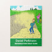Fun Gift for a Golfer Golf Player Stuck Legpuzzel (Verticaal)