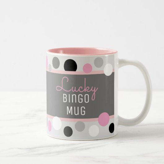 Fun Gift! Lucky Bingo Mok Two-Tone Koffee Mok (Rechts)