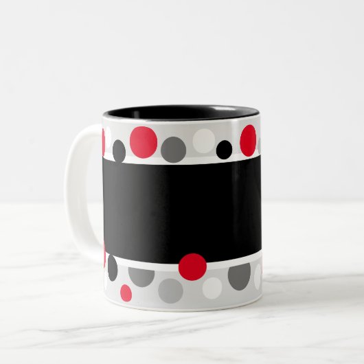 Fun Gift! Lucky Bingo Mok Two-Tone Koffee Mok (Voorkant links)