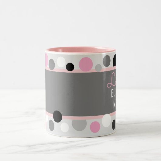 Fun Gift! Lucky Bunco Mok Two-Tone koffee Mok (Center)