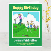 Fun Gift voor Golfer. Golf Player heeft Slecht T-s Kaart (Gele Bloem)