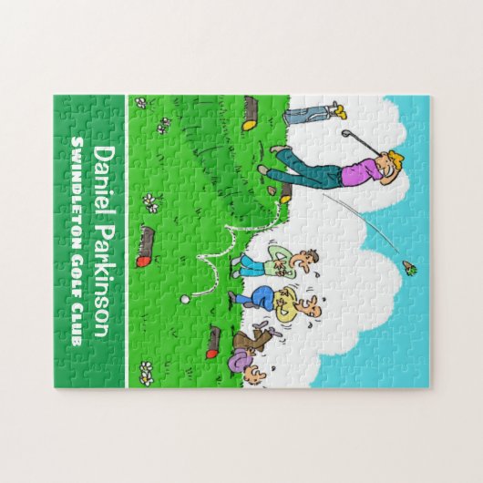 Fun Gift voor Golfer. Golf Player heeft Slecht T-s Legpuzzel (Horizontaal)