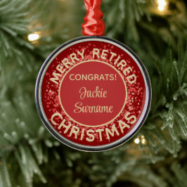 Fun Gift! Vroege kerstversiering in ruste Metalen Ornament