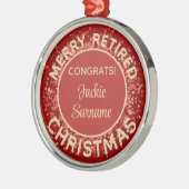 Fun Gift! Vroege kerstversiering in ruste Metalen Ornament (Links)