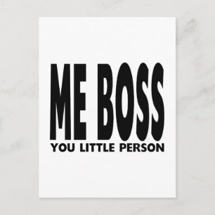 Fun Gifts for Bosses : Ik sla je kleine persoon Briefkaart