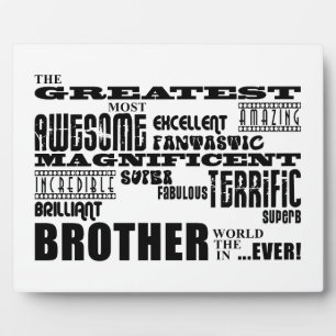 Fun Gifts for Brothers : Grootste broer Fotoplaat