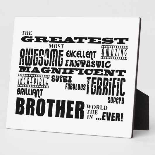 Fun Gifts for Brothers : Grootste broer Fotoplaat (Zijkant)