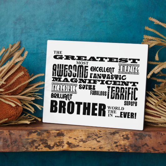 Fun Gifts for Brothers : Grootste broer Fotoplaat (Zijkant)