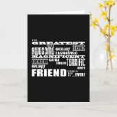 Fun Gifts for Friends: Grootste vriend Kaart (Gele Bloem)