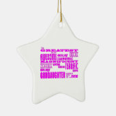Fun Gifts for Goddaughters : Greatest Goddochter Keramisch Ornament (Rechts)