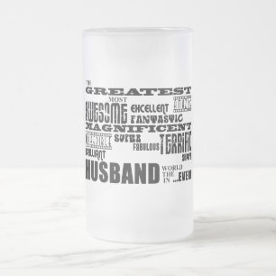 Fun Gifts for Husbands : Greatest Husband Matglas Bierpul