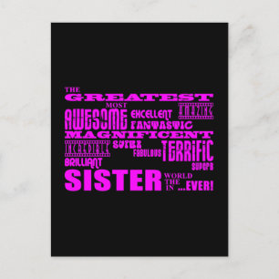 Fun Gifts for Sisters : Greatest Sister Briefkaart