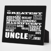 Fun Gifts for Uncles: Grootste oom Fotoplaat (Zijkant)
